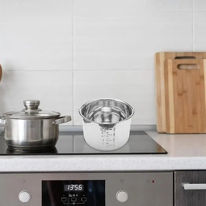 6L Pressure Cooker Inner Pot Rice Pressure Cooker Liner Stainless Steel Inner Pot Pressure Cooker L - Image 5