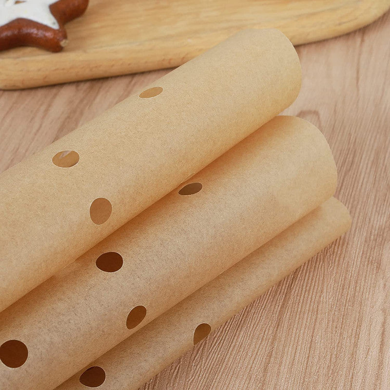 Perforated Baking Paper for Air Fryer, 100-pack, White, 20 cm - Image 4