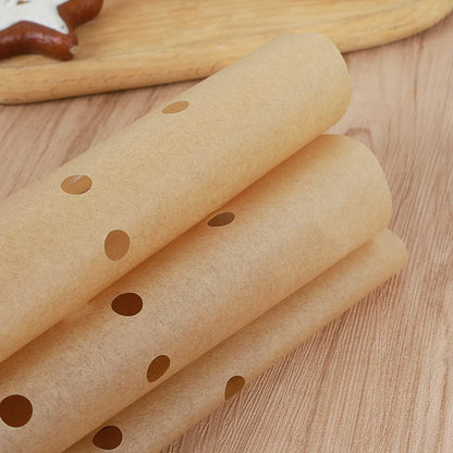 Perforated Baking Paper for Air Fryer, 100-pack, White, 20 cm - Image 4