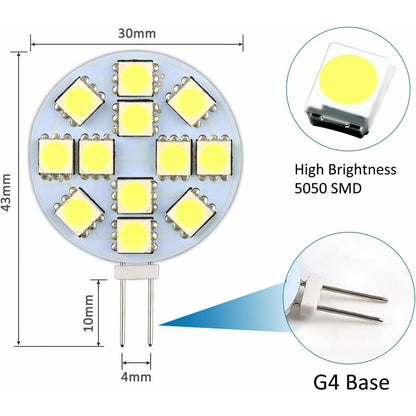 G4 LED bulb cool white 6000k non-dimmable 6-pack - Image 2