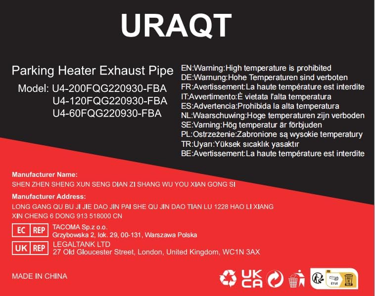 Exhaust pipe for parking heater, 60 cm stainless steel exhaust pipe car exhaust pipe with 2 stainless steel clamps for diesel heater_sai 60cm - Image 8