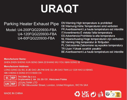 Exhaust pipe for parking heater, 60 cm stainless steel exhaust pipe car exhaust pipe with 2 stainless steel clamps for diesel heater_sai 60cm - Image 9