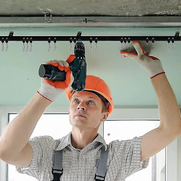 Meter Black Bendable Ceiling Track for Curtains, Flexible Ceiling Curtain Track - Image 2