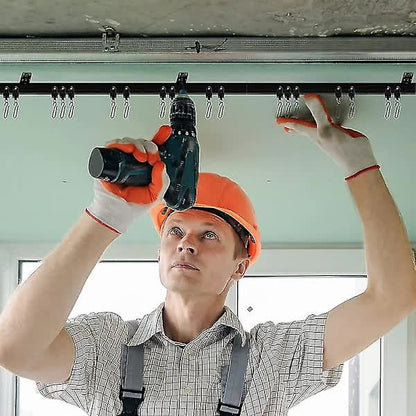 Meter Black Bendable Ceiling Track for Curtains, Flexible Ceiling Curtain Track - Image 2