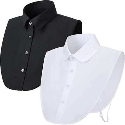 pcs Detachable collars, black and white