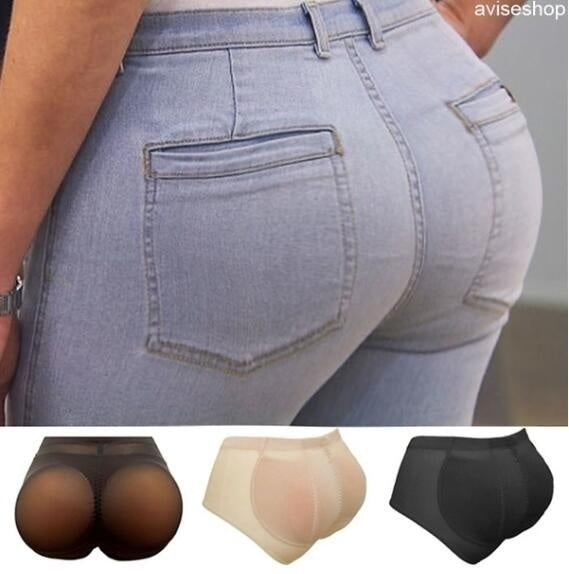 Silicone Insert Enhancer Fake Buttock Panty Hip Lift Black - Perfect Black Black M - Image 7
