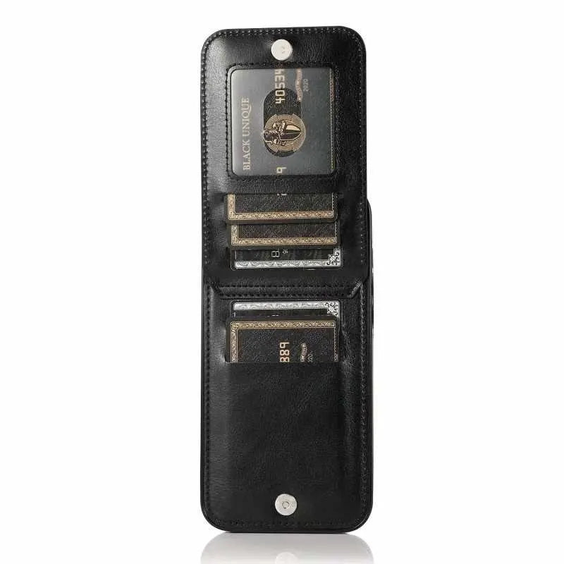 iPhone 13 Mobile Case Card Holder 6CK Retro V3 Black_yux - Image 2