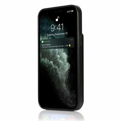 iPhone 13 Mobile Case Card Holder 6CK Retro V3 Black_yux - Image 3