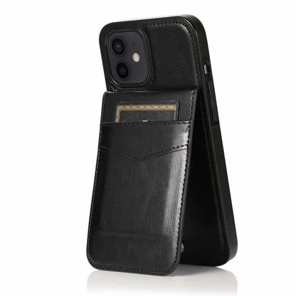 iPhone 13 Mobile Case Card Holder 6CK Retro V3 Black_yux - Image 4
