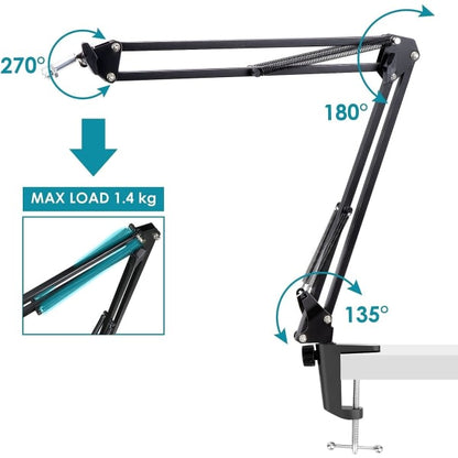 Microphone Stand - Professional Stand for HyperX QuadCast S Condenser Microphone - Image 4