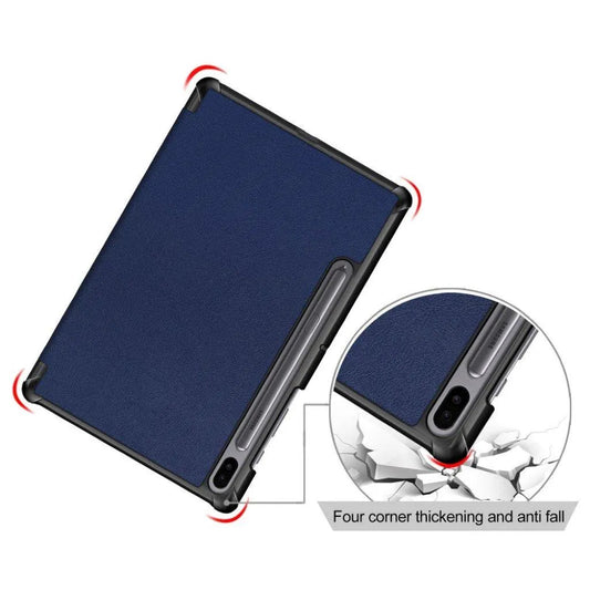 Galaxy Tab S6 Leather Case with Three Flaps - Image 2