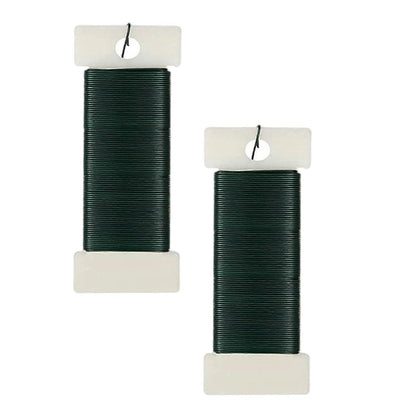 rolls green floral wire for wreath tying, wreath tying wire—yux