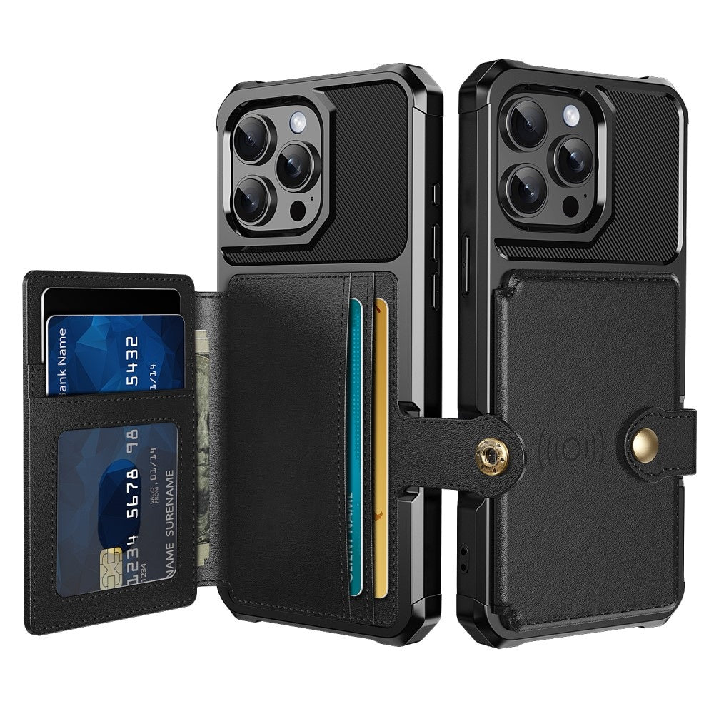 iPhone 16 Pro Case with Card Slot Black 82 - Image 3