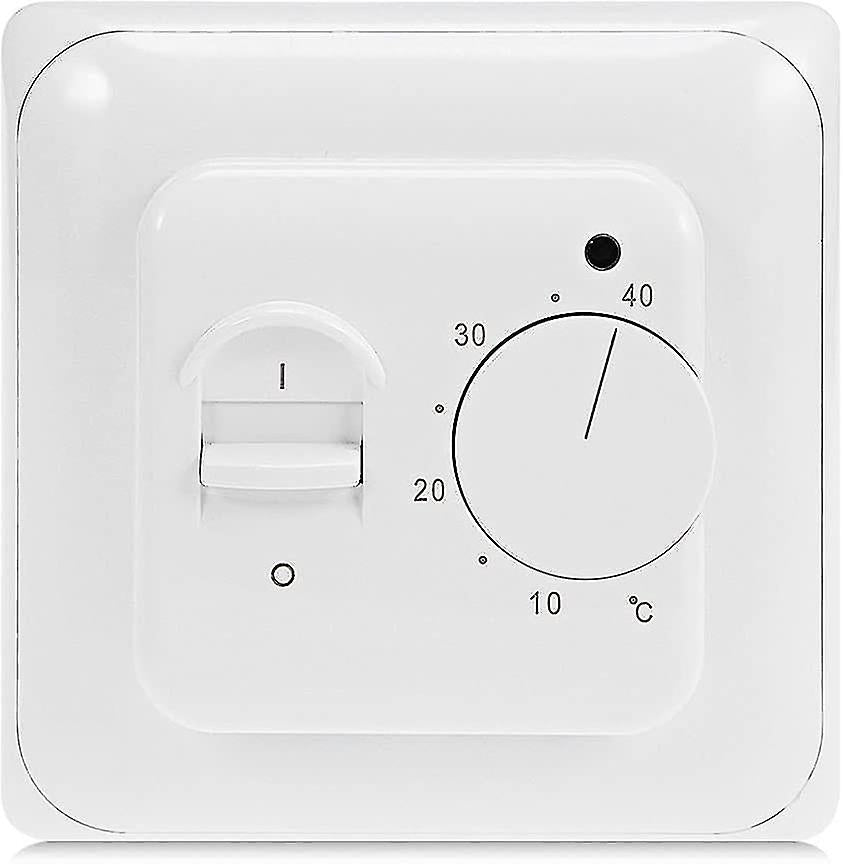 Manual Electric Underfloor Heating Thermostat with AC 220v 16a Probe, Mechanical Underfloor Heating Thermostat Control [Energy Class A+++] (x) - Image 2