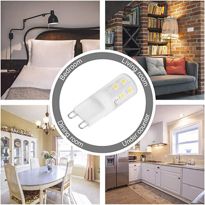 10pcs G9 2W 16LED Mini LED Bulbs, Ceramic Base, Eye Protection, Dimmable Design, Energy Saving Equivalent to 30 Watt Halogen - Image 5