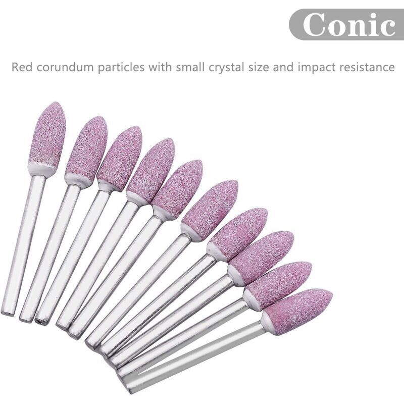 100pcs Abrasive Polishing Mounted Stone Rotary Tool Grinding Wheel for Dremel Rotary Tool 3mm Shank..DEBUNS - Image 2
