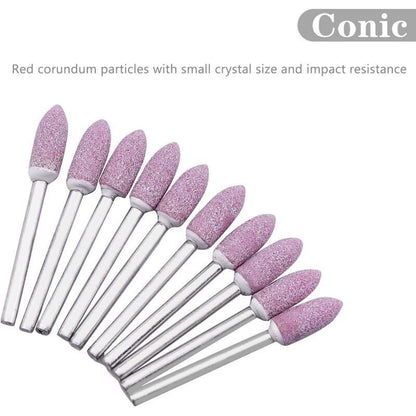 100pcs Abrasive Polishing Mounted Stone Rotary Tool Grinding Wheel for Dremel Rotary Tool 3mm Shank..DEBUNS - Image 2