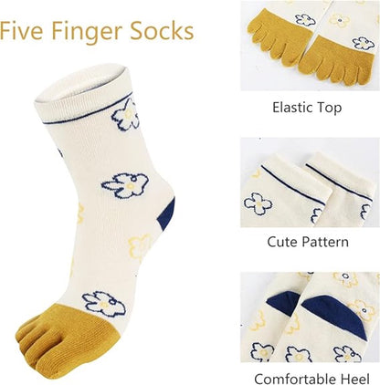 pairs - Toe socks - Toe socks - Women's toe socks - Cotton socks - Sports socks - Yoga socks - Image 9