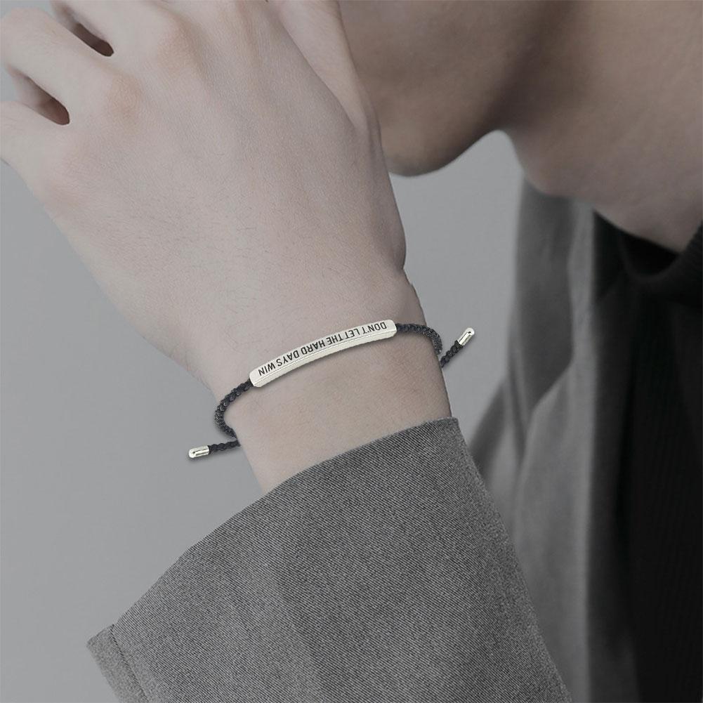 CTDWNT Don't let the tough days win bracelet for women and men, Inspira blue onesize - Image 3