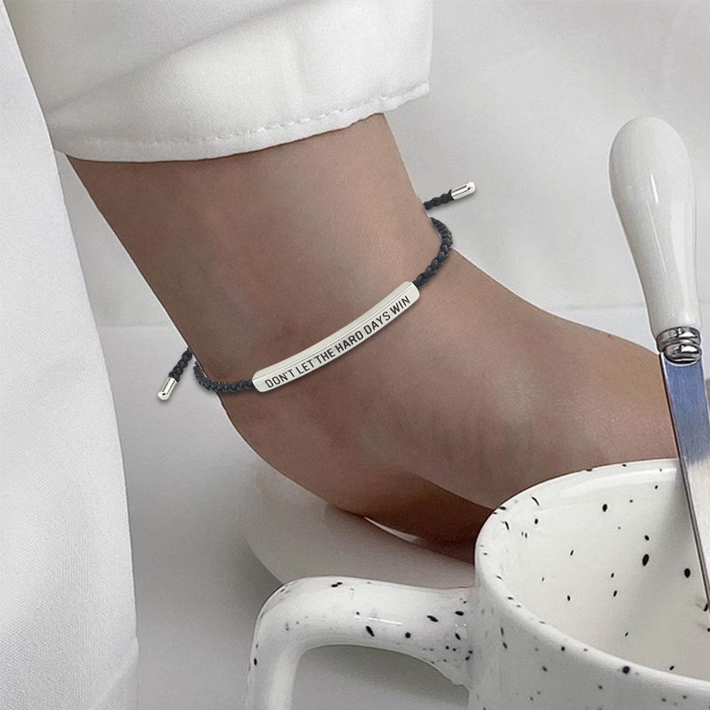 CTDWNT Don't let the tough days win bracelet for women and men, Inspira blue onesize - Image 4