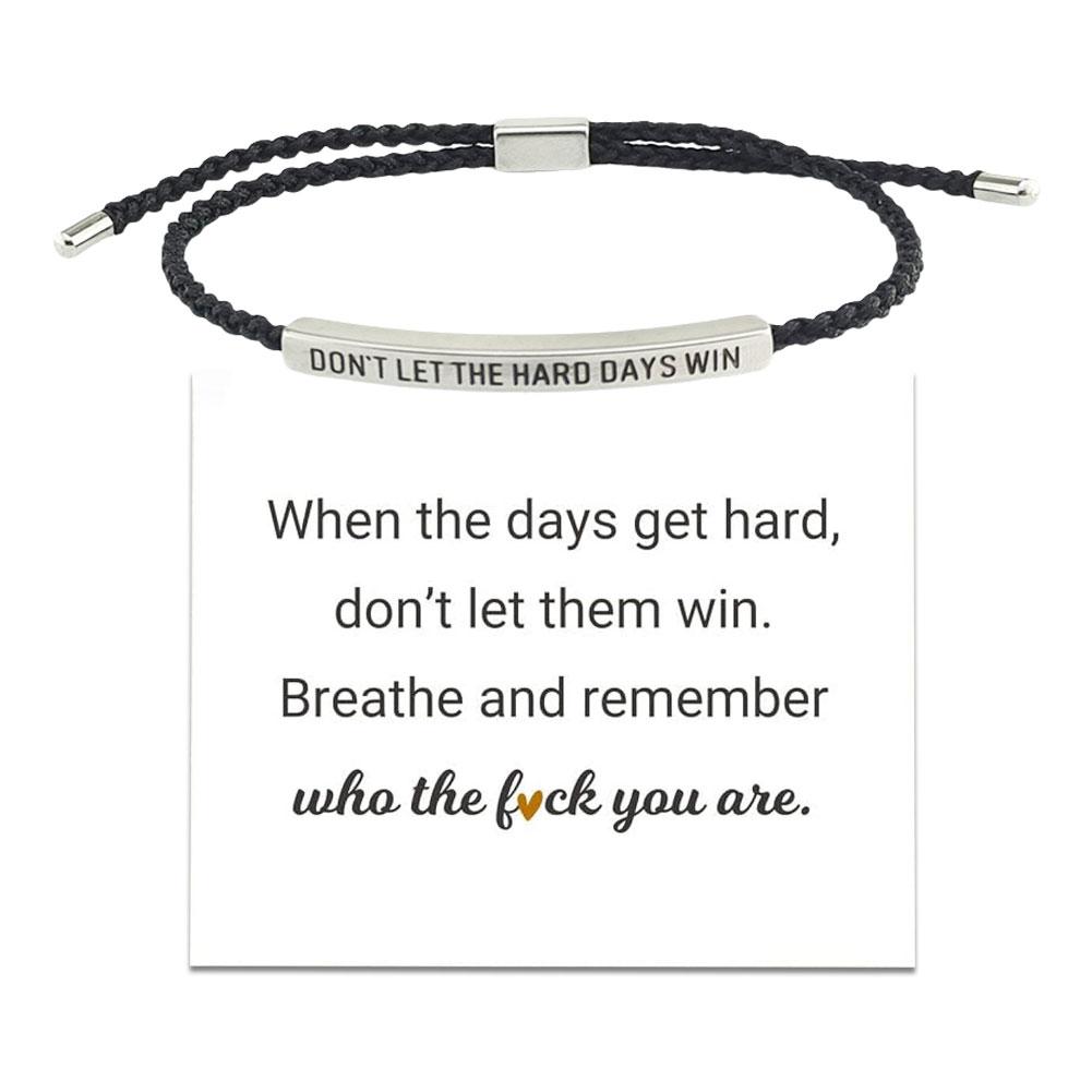 CTDWNT Don't let the tough days win bracelet for women and men, Inspira blue onesize - Image 6