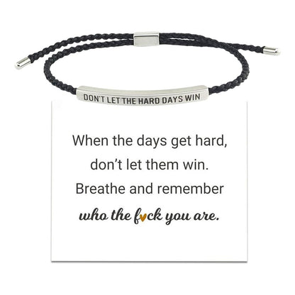 CTDWNT Don't let the tough days win bracelet for women and men, Inspira blue onesize - Image 6