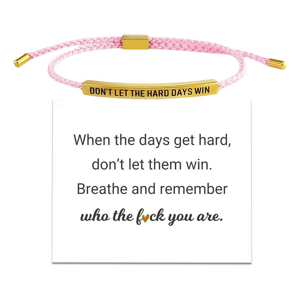 CTDWNT Don't let the tough days win bracelet for women and men, Inspira blue onesize - Image 7