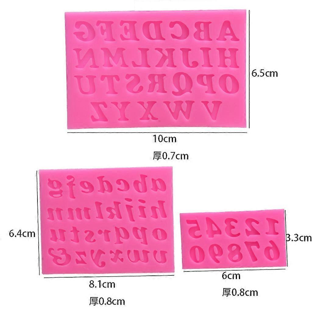 3pcs Letter and Number Pendant Message Resin Mold Epoxy Resin Jewelry Making Tools_max - Image 5
