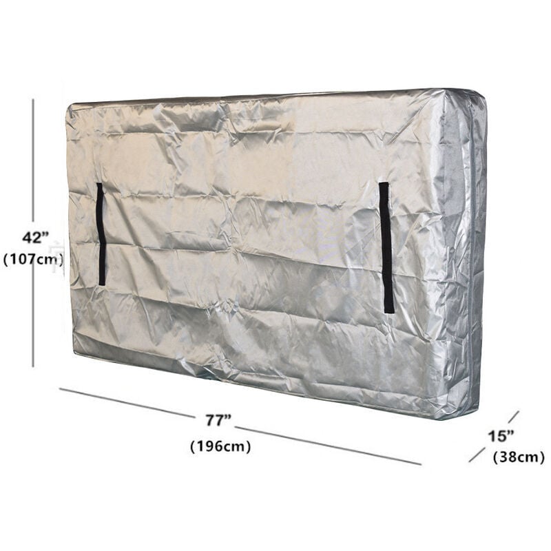 Mattress Storage and Protective Cover for Moving - Waterproof Full Size Mattress Cover, Mattress Protector - 196x38x107cm, grey-..DEBUNS - Image 2