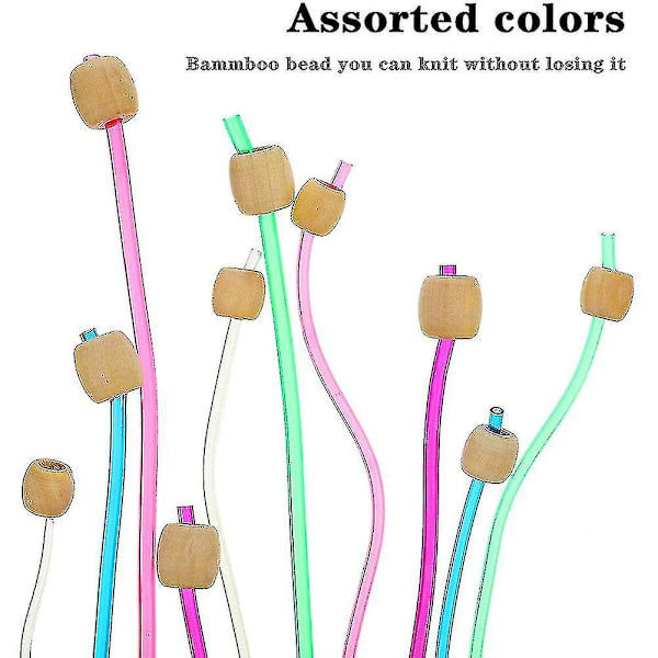 23-piece Tunisian crochet hook set with pearl, carbonized bamboo crochet hook [CO] - Image 4