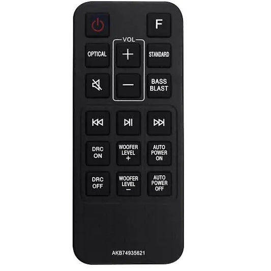 Replacement Remote Control AKB74935621 for LG Soundbar SJ2 SJ2.AEUSLLK SJ2.DEUSLLK