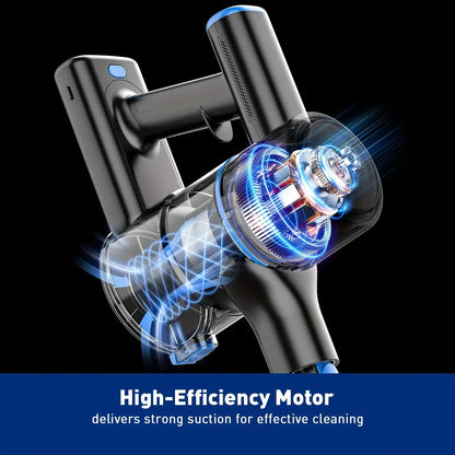 Cordless Vacuum Cleaner, 8 In 1 Powerful Suction Lightweight Vacuum Cleaner For Home, Led Display, 3 Suction Modes, 55Kpa Powerful Suction，45mins Detachable Battery Vacuum For Hard Floor Carpet Pet Hair - Image 4