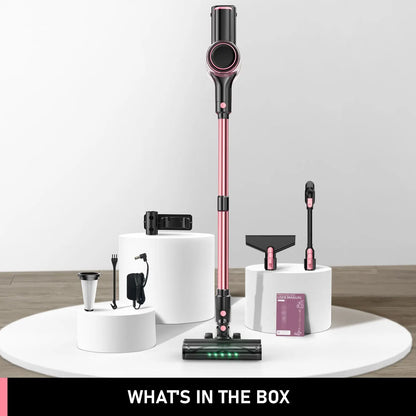 Cordless Vacuum Cleaner, 8 in 1 Powerful Suction Lightweight Vacuum Cleaner for Home, 55Kpa Powerful Suction，LED Display, 3 Suction Modes, 45Mins Detachable Battery Vacuum for Hard Floor Carpet Pet Hair - Image 9