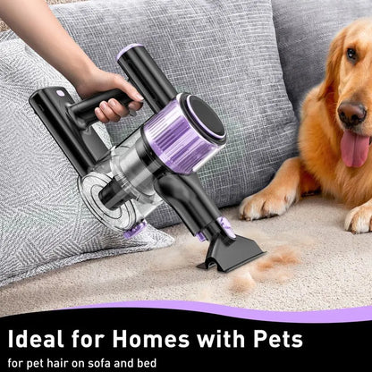 Cordless Vacuum Cleaner, 10 in 1 Stick Vacuum with Powerful Suction, Hose, Green LED Light, Anti-Tangle Brush, 55Kpa Lightweight Rechargeable Vacuum Cleaner for Home, Hardwood Floors, Carpets, Pet Hair. - Image 8