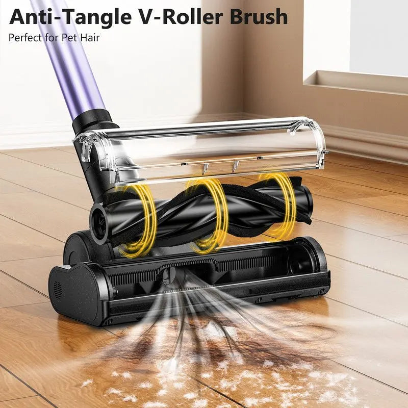 Cordless Vacuum Cleaner, 55Kpa/55mins Self-Standing Powerful Stick Lightweight Vacuum Cleaner for Home Pet Hair/Hard Floor/Carpet。 - Image 4