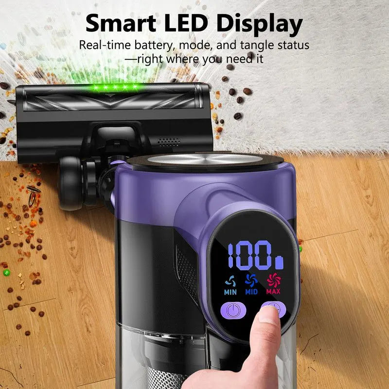 Cordless Vacuum Cleaner, 55Kpa/55mins Self-Standing Powerful Stick Lightweight Vacuum Cleaner for Home Pet Hair/Hard Floor/Carpet。 - Image 5