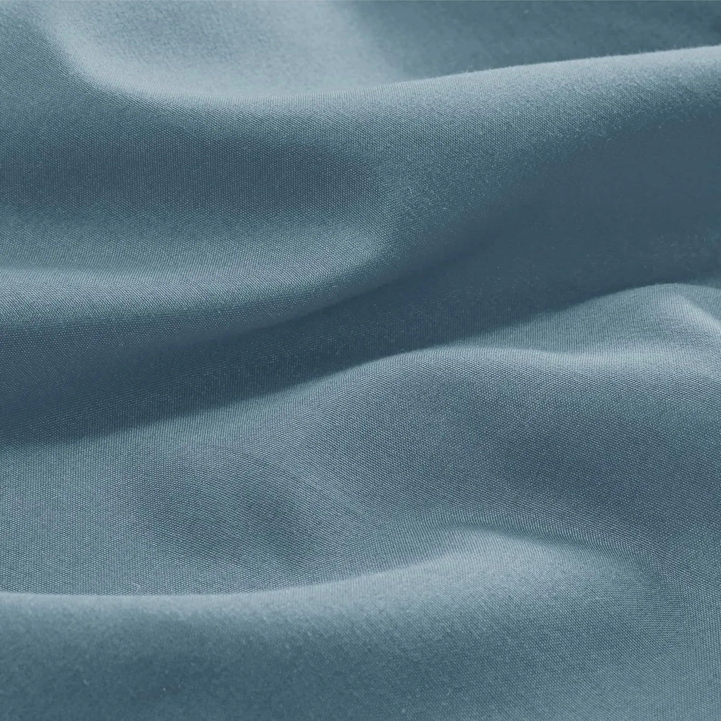 2000TC Hotel Quality Fitted Sheets - 2 Piece Fitted Sheets  -Breathable Bedding - Wrinkle, Fade, Stain Resistant- 16inch/40cm Deep Pocket Fitted Bed Sheets-Wrinkle and Fade Resistant,(Ocean,King Single) - Image 3