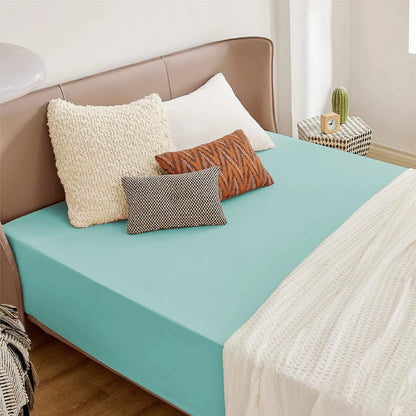 2000TC Hotel Quality Fitted Sheets - 2 Piece Fitted Sheets  -Breathable Bedding - Wrinkle, Fade, Stain Resistant- 16inch/40cm Deep Pocket Fitted Bed Sheets-Wrinkle and Fade Resistant,(Ice blue,Queen) - Image 6