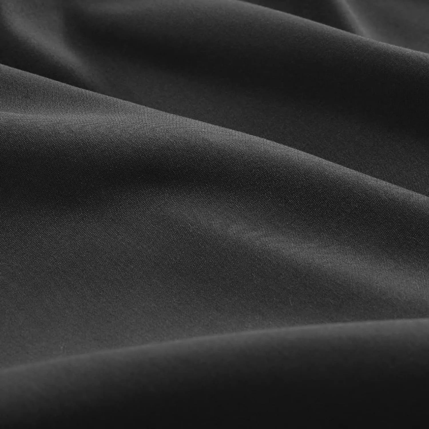 2000TC Hotel Quality Fitted Sheets - 2 Piece Fitted Sheets  -Breathable Bedding - Wrinkle, Fade, Stain Resistant- 16inch/40cm Deep Pocket Fitted Bed Sheets-Wrinkle and Fade Resistant,(Black,Single) - Image 3