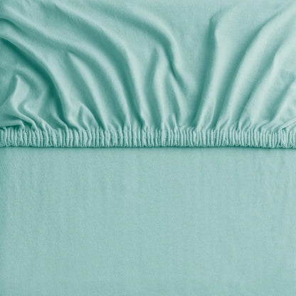 Hotel Quality Fitted sheets - 2 Piece Fitted sheets  -Breathable Bedding - Wrinkle, Fade, Stain Resistant- 26inch/40cm Deep Pocket Fitted Bed Sheet-Wrinkle and Fade Resistant,(Ice blue,King Single) - Image 4