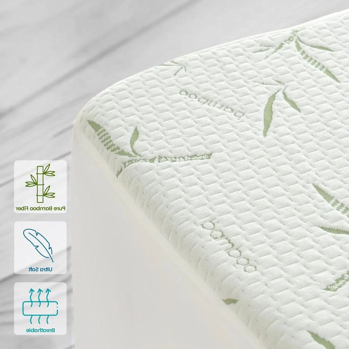 100% Waterproof Single Mattress Protector, Breathable Mattress Cover Single Size Bed, 3D Air Fabric Cooling Bed Pad Cover, Deep Pocket 40cm - Image 4