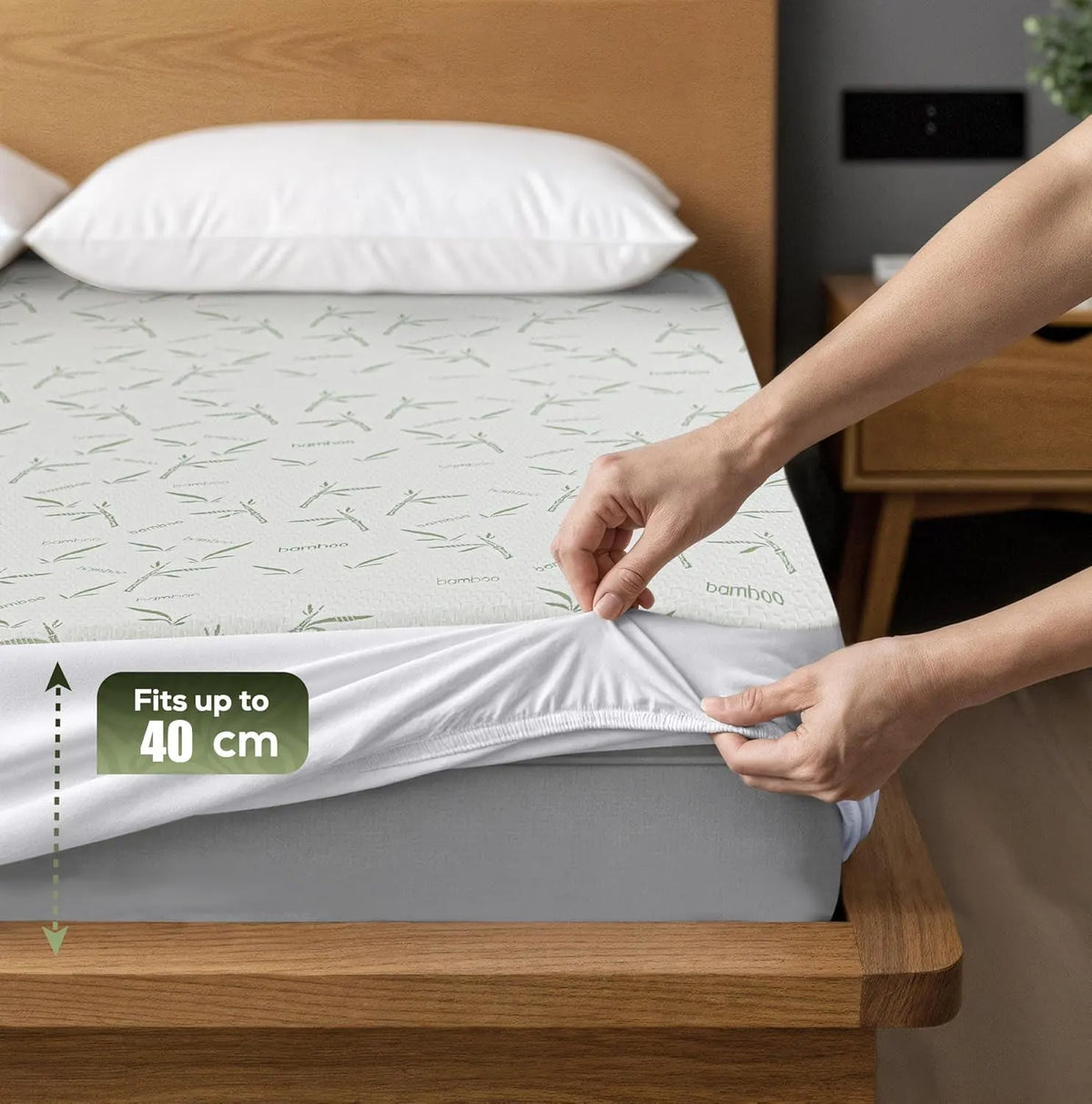 100% Waterproof Single Mattress Protector, Breathable Mattress Cover Single Size Bed, 3D Air Fabric Cooling Bed Pad Cover, Deep Pocket 40cm - Image 6
