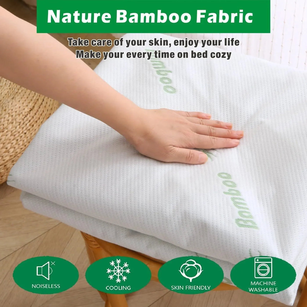 100% Waterproof Single Mattress Protector, Breathable Mattress Cover Single Size Bed, 3D Air Fabric Cooling Bed Pad Cover, Deep Pocket 40cm - Image 7