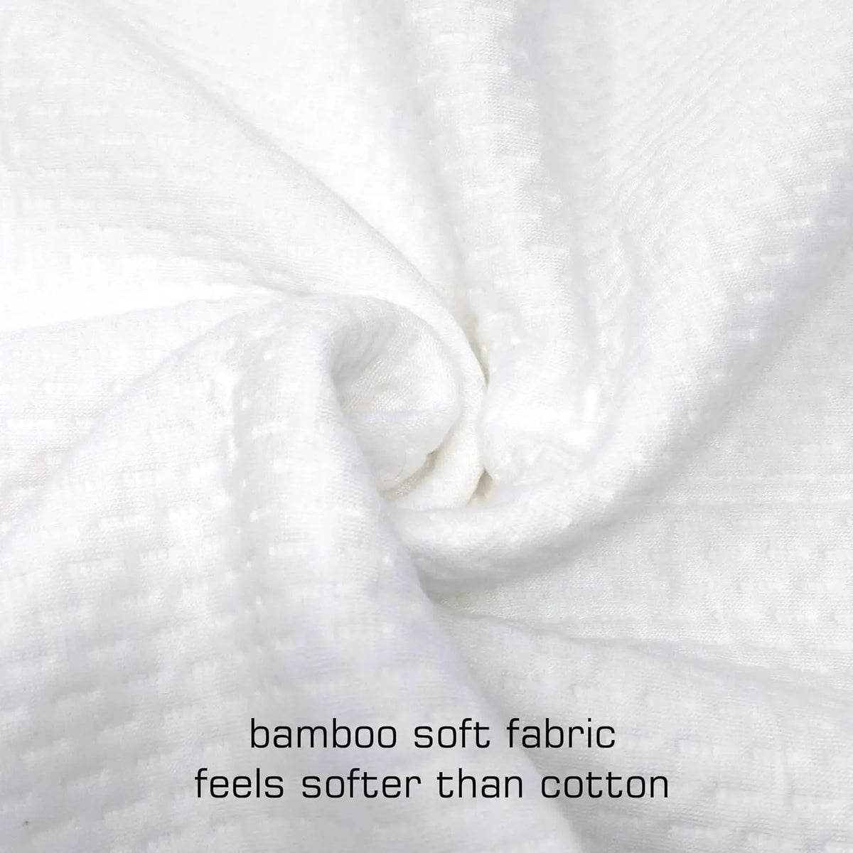 Waterproof Bamboo Pillow Protector Cover, 100% Bug Water Proof Zippered Pillow Cases Standard/Queen Size ( 2 Pack,White,48cm x 74cm) - Image 6