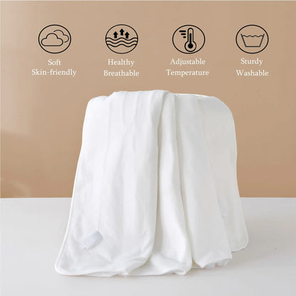 Heated Mattress Pad - Bedding Electric Blanket with 9 Heat Setting & 9-Hour Auto Off, Heated Mattress Pad-Machine Washable Fully Fitted Heating Pad with Overheat Protection , 800GSM Non Woven Fabric-fitted sheet cover((Double) - Image 5