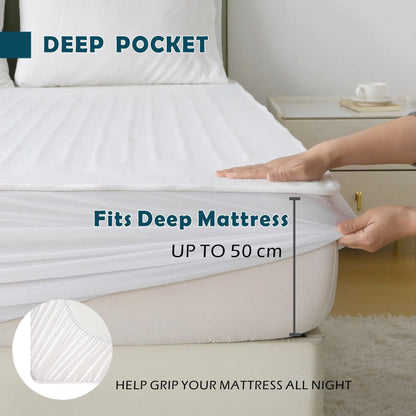 Heated Mattress Pad - Bedding Electric Blanket with 9 Heat Setting & 9-Hour Auto Off, Heated Mattress Pad-Machine Washable Fully Fitted Heating Pad with Overheat Protection , 800GSM Non Woven Fabric-fitted sheet cover(King) - Image 3