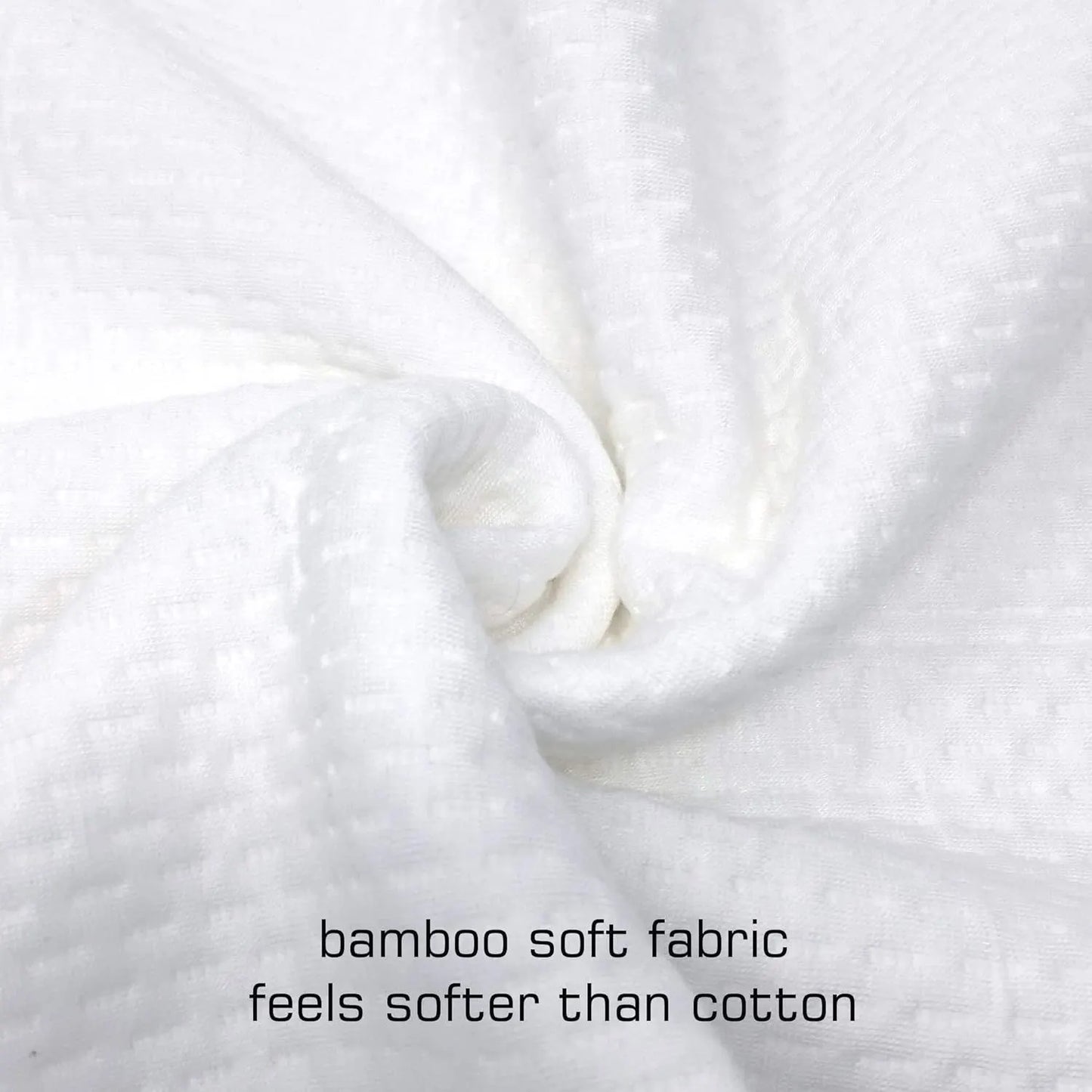 Waterproof Bamboo Pillow Protector Cover,100% Bug Water Proof Zippered Pillow Cases Body Size (1 Pack, White,50cm x 150cm) - Image 5