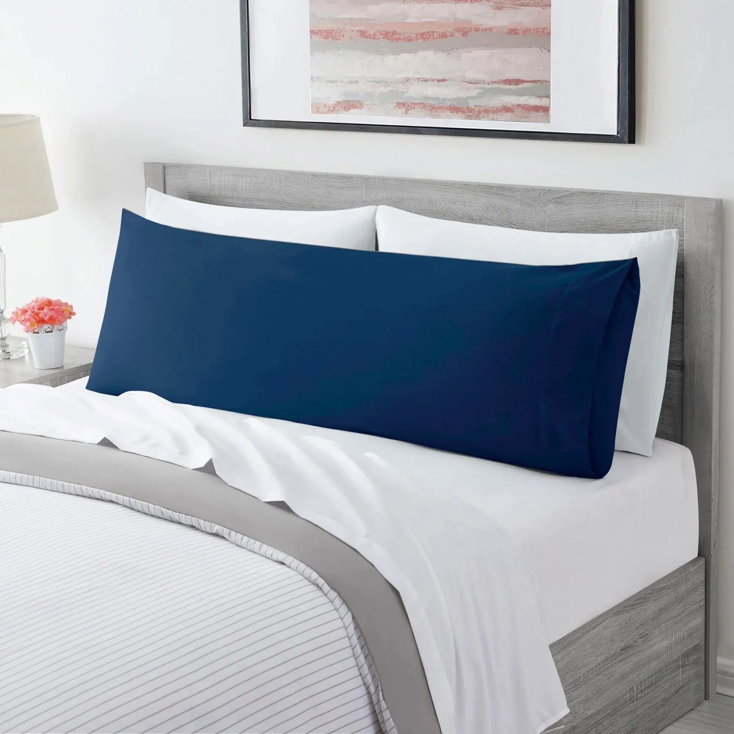 Ultra Soft Microfiber Body Pillow Cover/Pillowcases with Envelope-style pocket (50cm x 150cm Body Pillow Cover,navy)