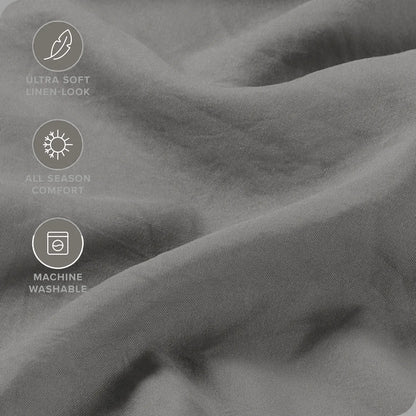 Hotel Quality Fitted Sheet - 1 Piece Fitted Sheet  -Breathable Bedding - Wrinkle, Fade, Stain Resistant- 16inch/40cm Deep Pocket Fitted Bed Sheet-Wrinkle and Fade Resistant,(Grey,Double) - Image 5