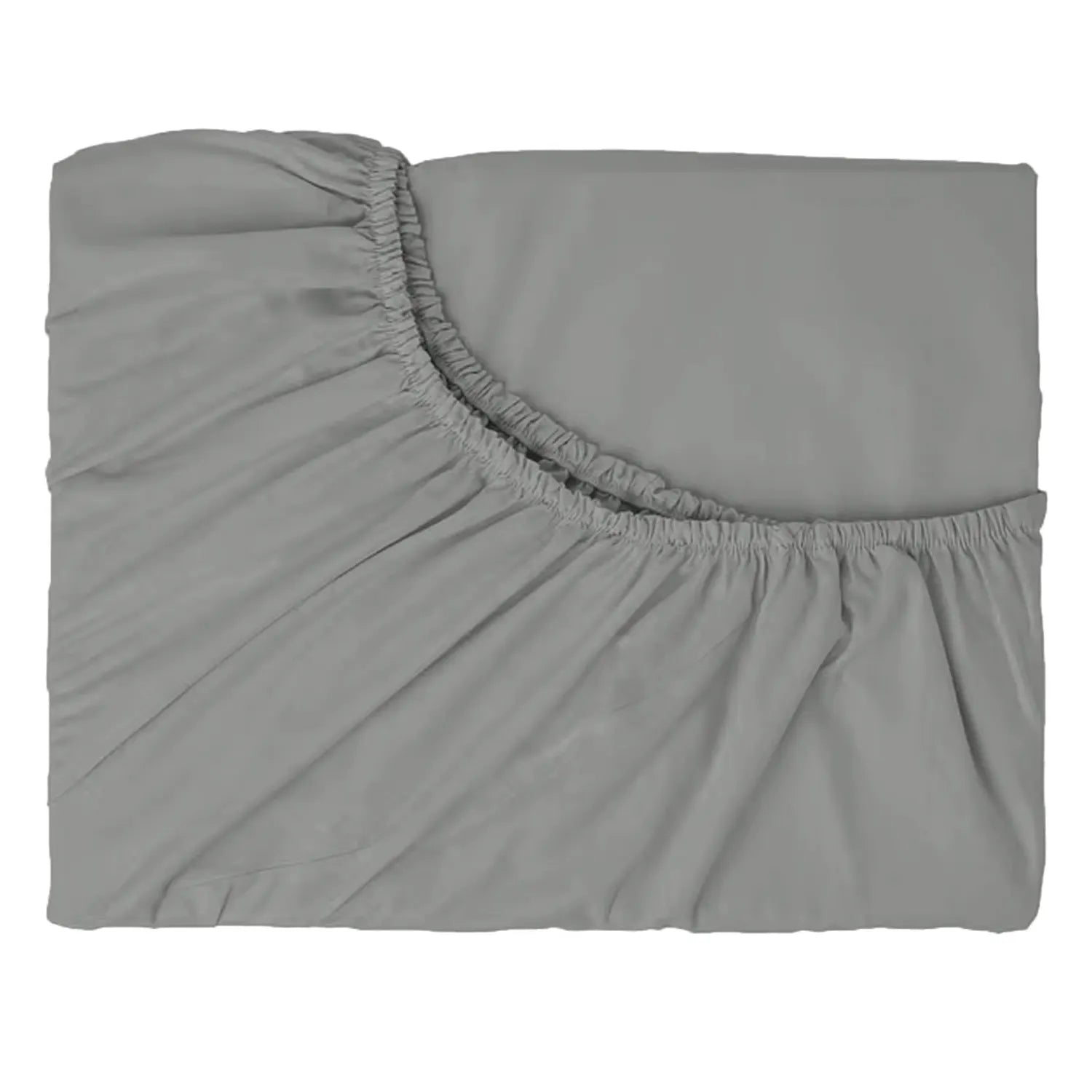 Hotel Quality Fitted Sheet - 1 Piece Fitted Sheet  -Breathable Bedding - Wrinkle, Fade, Stain Resistant- 16inch/40cm Deep Pocket Fitted Bed Sheet-Wrinkle and Fade Resistant,(Grey,King Single) - Image 3